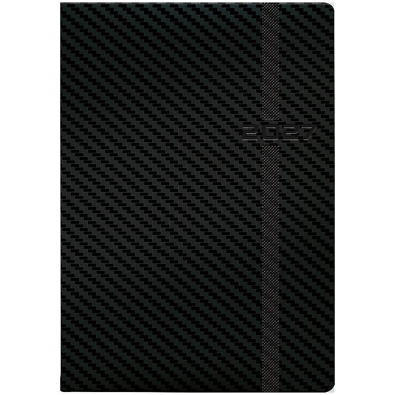 Щоденник датований BRUNNEN 2027 Стандарт Soft Carbon, чорний, 73-795-31-907