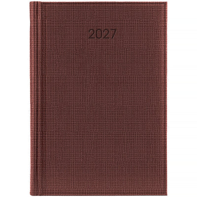 Щоденник датований BRUNNEN 2027 Стандарт Linetta, бордовий, 73-795-30-297